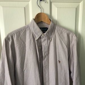 Red and White Dress Shirt